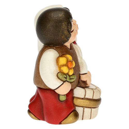 Bimbi con latte Presepe Classico Rosso