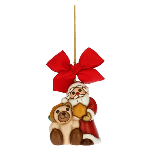 Addobbo natalizio Babbo Natale con Teddy maxi