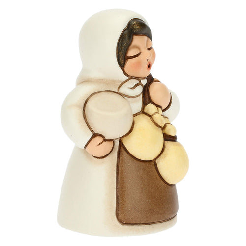 Donna con formaggio Presepe classico