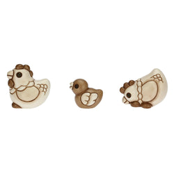 Set due galline e pulcino Presepe Classico