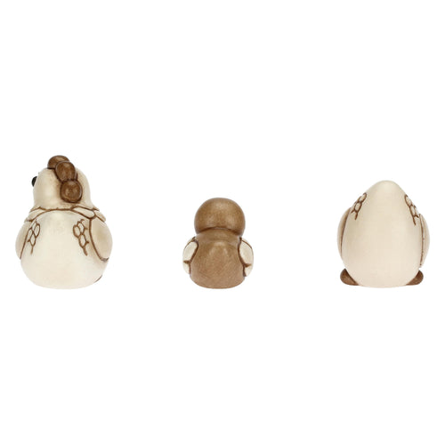 Set due galline e pulcino Presepe Classico
