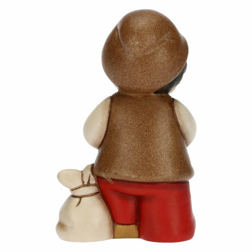 Bimbo con mela rosso Presepe classico