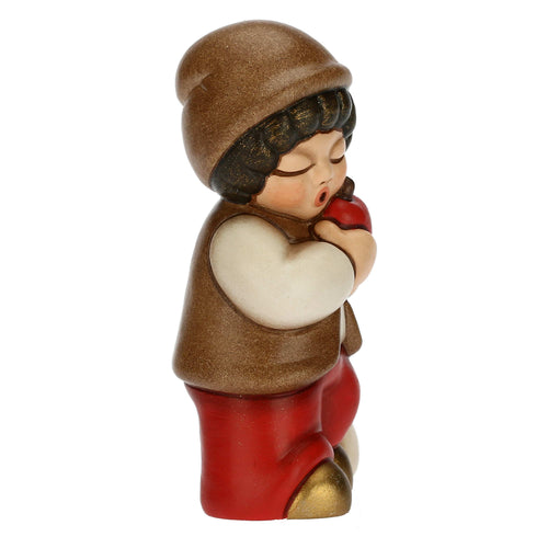 Bimbo con mela rosso Presepe classico