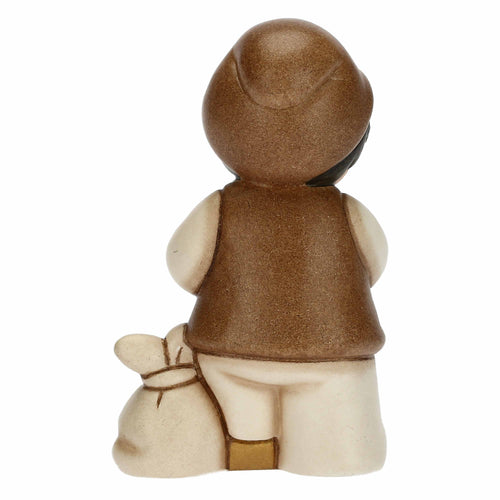 Bimbo con mela bianco Presepe classico
