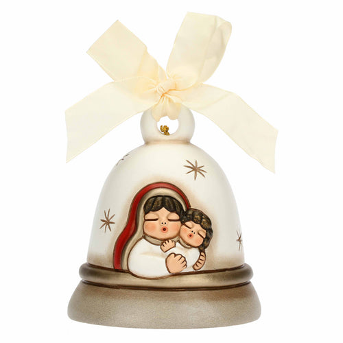 Campanella Special Edition 2023 bianca con Maria e Gesù Bambino in ceramica - THUN S3337H90