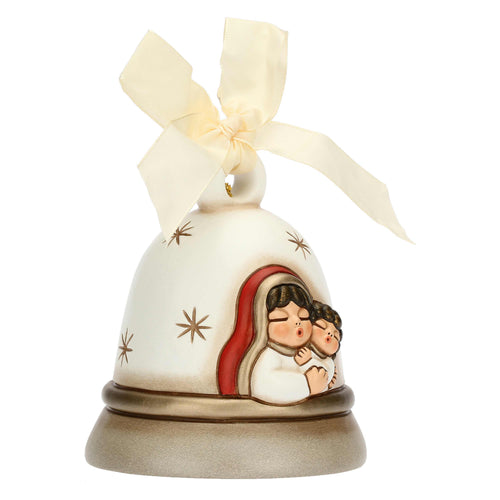 Campanella Special Edition 2023 bianca con Maria e Gesù Bambino in ceramica - THUN S3337H90