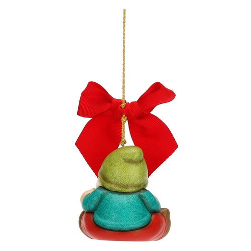 Addobbo natalizio Gnomo Oliver con arcobaleno in ceramica, maxi - THUN S3340A82