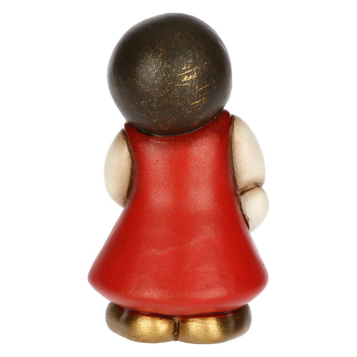 Bimba con oca in ceramica Presepe Classico