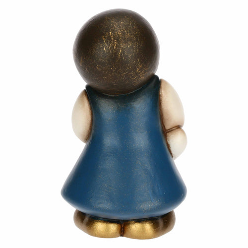 Bimba con oca in ceramica Presepe Classico