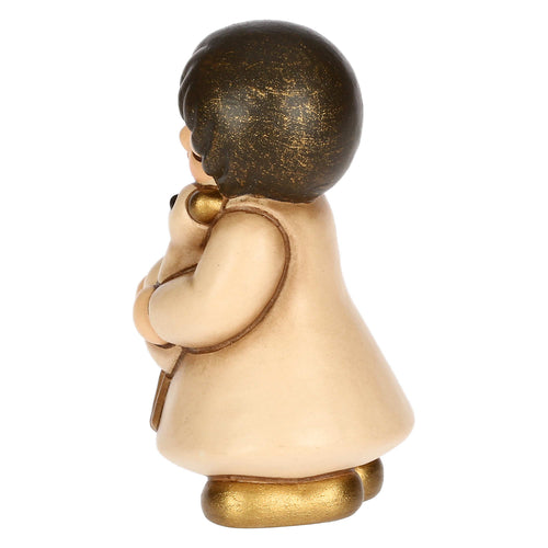 Bimba con oca in ceramica Presepe Classico
