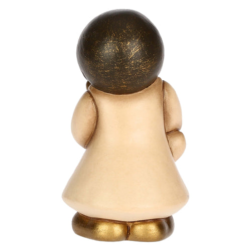 Bimba con oca in ceramica Presepe Classico