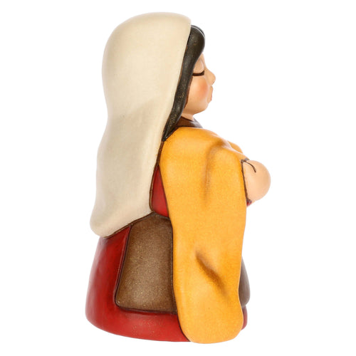Venditrice di stoffe in cermica Presepe Classico