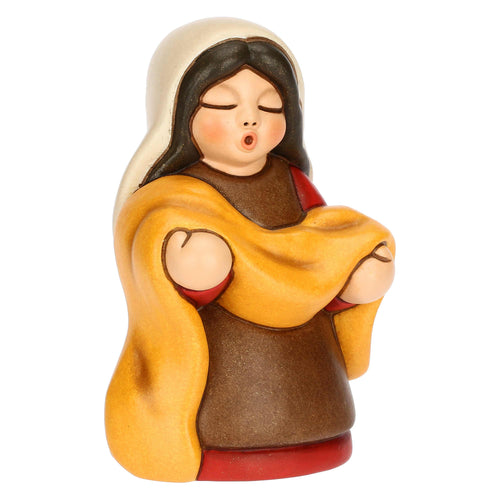 Venditrice di stoffe in cermica Presepe Classico