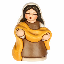 Venditrice di stoffe in cermica Presepe Classico