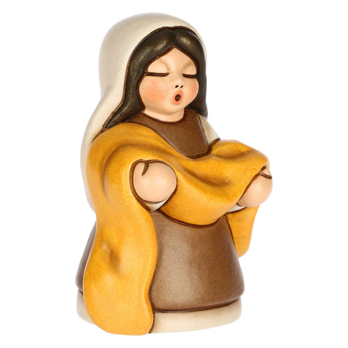 Venditrice di stoffe in cermica Presepe Classico