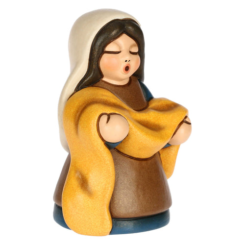 Venditrice di stoffe in cermica Presepe Classico