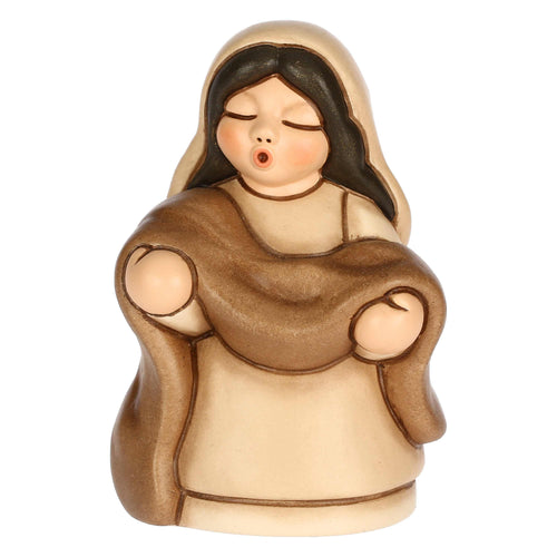 Venditrice di stoffe in cermica Presepe Classico