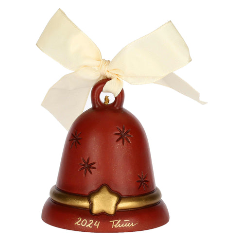 Campanella Limited Edition 2024 con angelo in ceramica, rosso