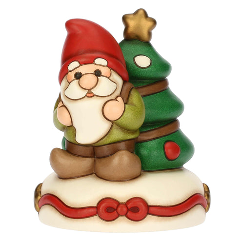 Carillon in ceramica di Natale con gnomo Oliver - THUN S3419H90