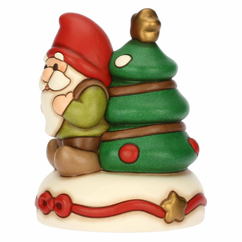 Carillon in ceramica di Natale con gnomo Oliver - THUN S3419H90