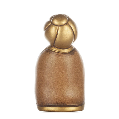 Re Magio Melchiorre con oro Presepe Classico bianco