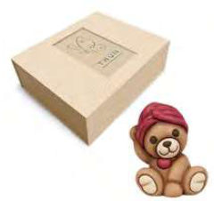 Beauty box teddy ceramico