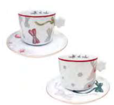 Set 2 tazze medie natale
