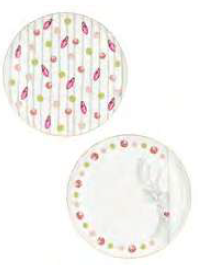 Set 2pz piattini dessert natale