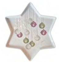 Piatto natale forma stella
