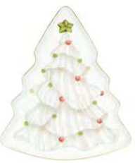 Piatto natale forma albero