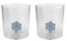 Set 2pz tumbler acqua fiocco neve