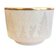 Coprivaso in stoneware Bosco d'Inverno, piccolo