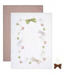 Set 2 canovacci e accessorio Fiocco