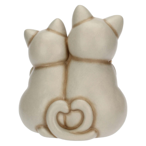 Coppia di gatti innamorati in ceramica - THUN T10034277H90