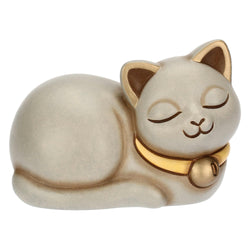 Gatto Momi con campanellino in ceramica, piccolo - THUN T10037273H90