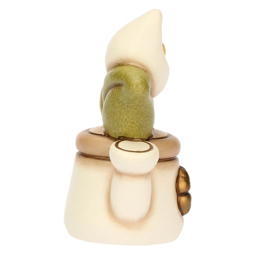 Mini annaffiatoio in ceramica con calla