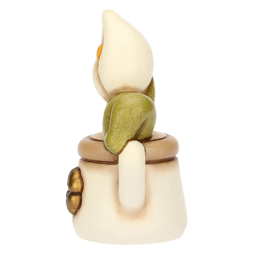 Mini annaffiatoio in ceramica con calla