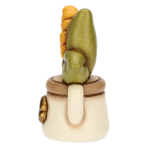 Mini annaffiatoio in ceramica con spiga