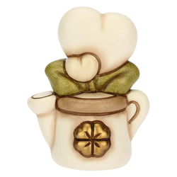 Mini annaffiatoio in ceramica con cuore