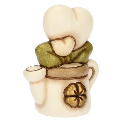 Mini annaffiatoio in ceramica con cuore