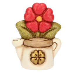 Mini annaffiatoio in ceramica con primula
