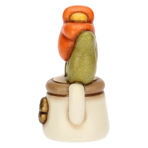 Mini annaffiatoio in ceramica con tulipano