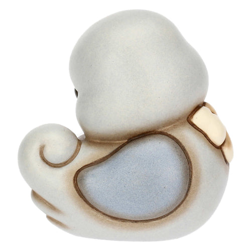 Paperella in ceramica azzurra