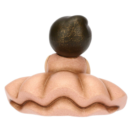 Ballerina rosa seduta in ceramica