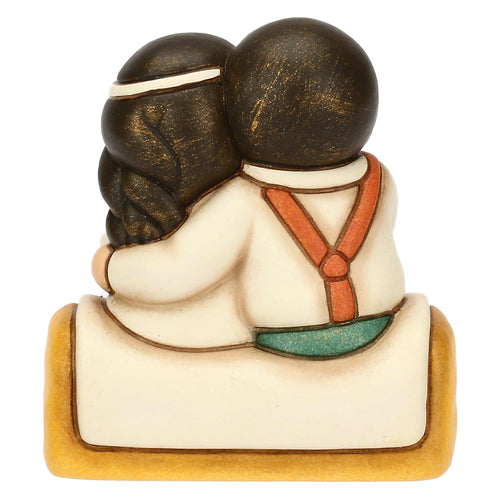 Sposini in ceramica su paglia, piccoli