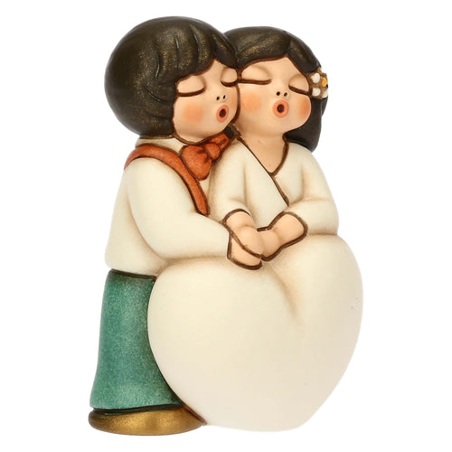 Sposini in ceramica con cuore, piccoli