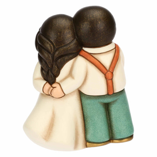Sposini in ceramica con cuore, grandi