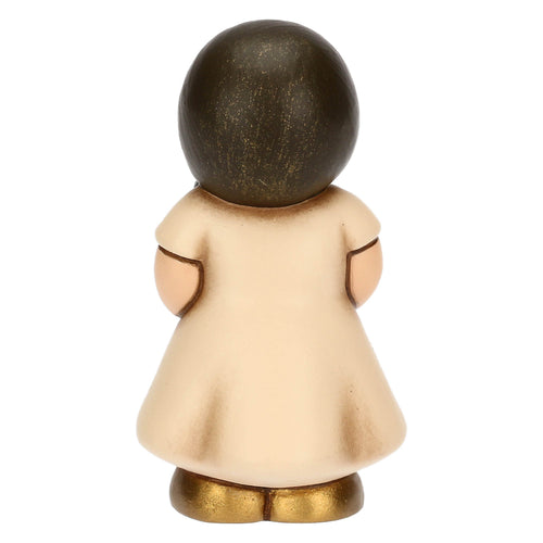 Bimba in ceramica con giglio