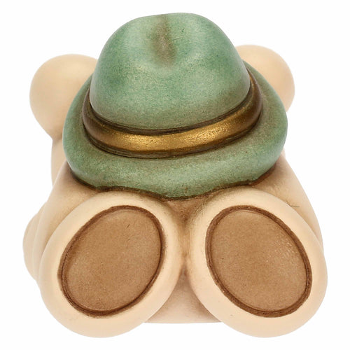 Mini Teddy in ceramica con cappello lui