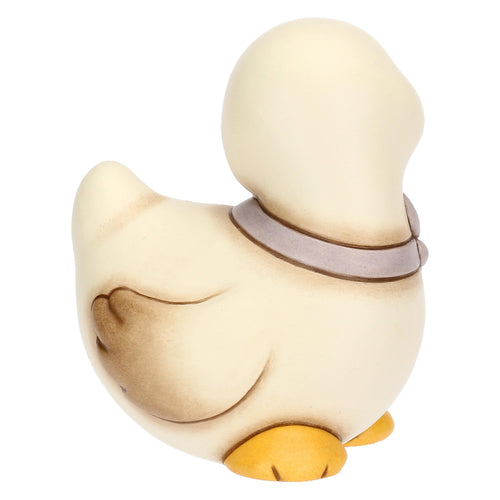 Oca in ceramica seduta con fiocco - THUN T10080274H90